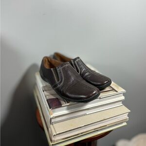 Women’s Natural Soul Size 7 1/2 Brown Leather Slip-On Shoes
